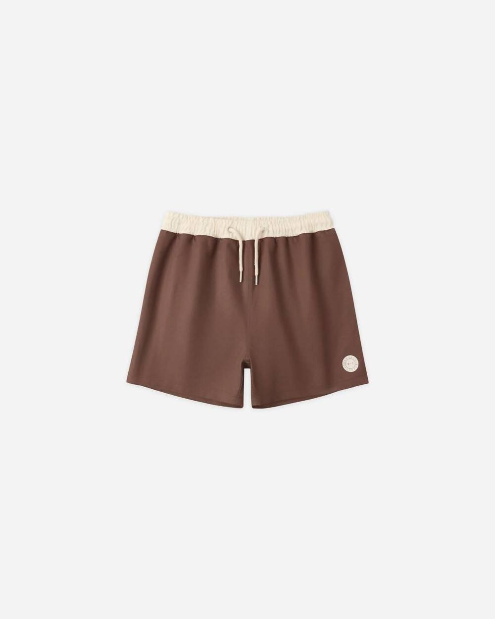 NEW RYLEE + CRU boys paneled boardshort in chocolate